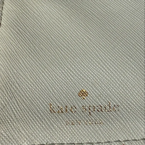 kate spade Mint Green Saffiano Wallet with Gold Logo - Picture 3 of 7